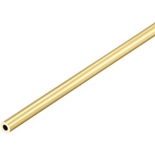Brass Round Tube, 300mm Length 3mm OD 0.75mm Wall Thickness, Seamless Straight Pipe Tubing