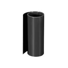 PVC Heat Shrink Tube 140mm Flat Width Wrap for Dual Layer 18650 1 Meter Black