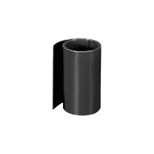 PVC Heat Shrink Tube 80mm Flat Width Wrap for Three 1 Meter Black