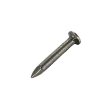 Hardware Nails Carbon Steel Point Tip Wall Cement Nail 20mm(0.8") 3mm Rod Dia Silver Tone 100pcs