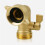 Adaptador de Cotovelo de Mangueira de Cobre de 90 Graus com Válvula de Corte para Mangueira de Jardim Conexão Dos EUA de 3/4 Polegadas 9