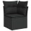 VidaXL vidaXL Gartensofa-set 6 stk. Schwarz Poly Rattan 7