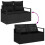VidaXL vidaXL Gartensofa-set 6 stk. Schwarz Poly Rattan 11