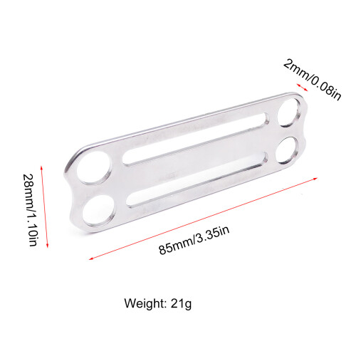 Scubas Diving D-Ring Fixing Buckle Stoppers Dive Weight Belts Slide Retainers 2