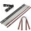 2 Pcs Lady Shoulder Bag DIY Replacement Handles Button Four Button Handbag Belts Brown 7