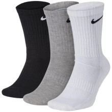 (UK 5-8, BGW (3PK)) Nike Mens Sport Socks Cotton Rich Designer Soft Crew Sock