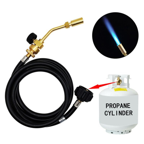 Propane Torch Welding Torch Soldering BBQ Torch with Regulating Valves 1.8M Hose Welding Tool 1