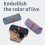 Glasses Protective Pockets Universal Glasses Case PU Pouch for Reading Light purple 11