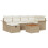 VidaXL vidaXL Gartensofa-set 7 stk. Beige Poly-Rattan 2