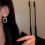 Blue Quadrangle Cubic Zirconia Dangle Earrings 2