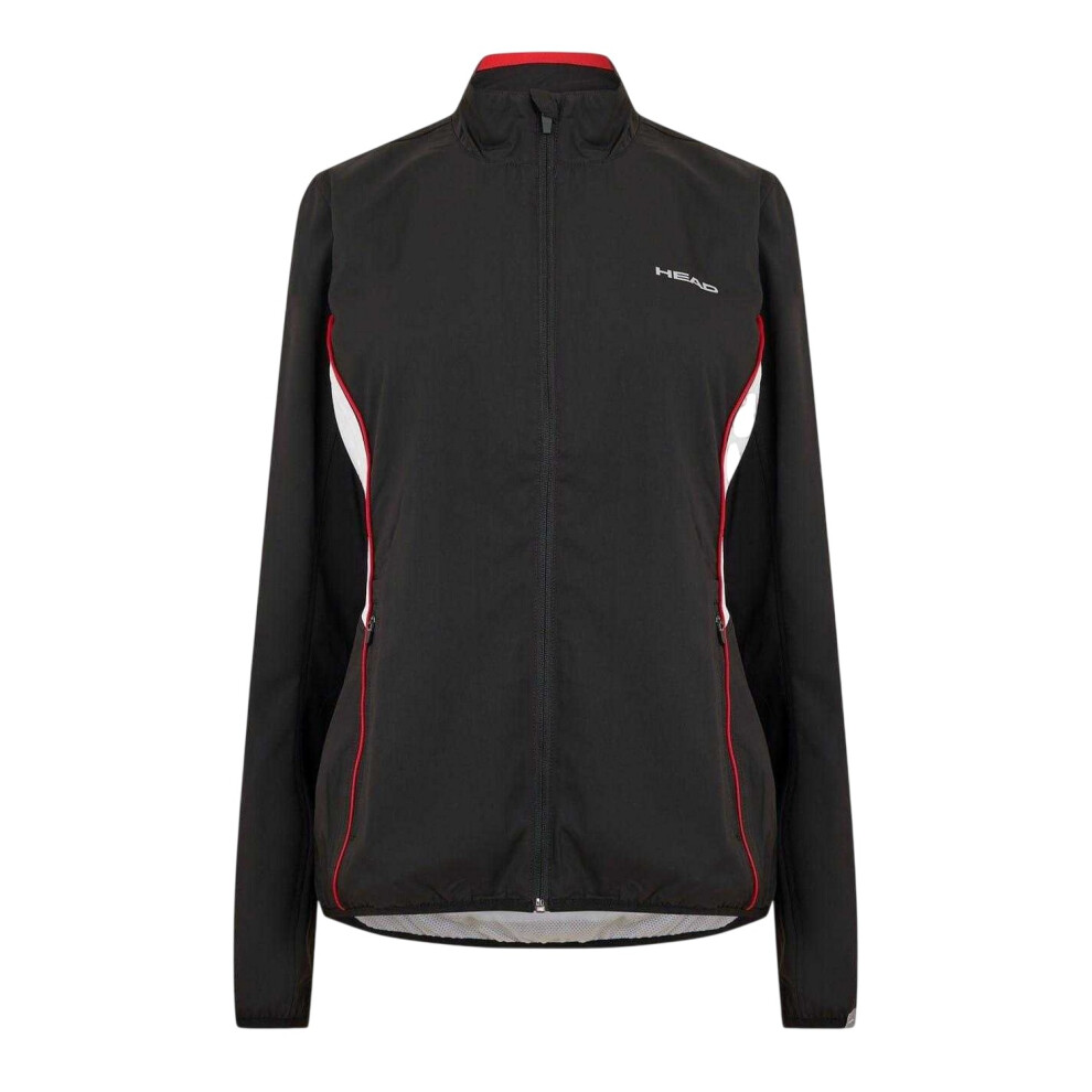 Head (8 Uk, Black) Womens/Ladies Club Logo Full Zip Track Jacket