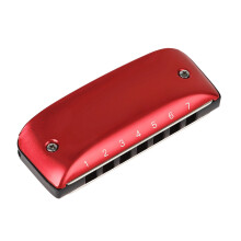 7 Hole Mini Harmonica Diatonic Harmonica with lanyards Birthday Gifts C tone purple