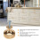 60 Pack 1.2 Inch Brushed Gold Cabinet Knobs Knurled Kitchen Cabinet Knobs Gold Drawer Knobs Round Dresser Knobs 6
