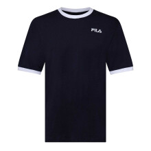 (XL, Navy) Fila Mens Aster Logo Cotton T-Shirt