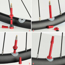 Metal-Body Tubeless Air Stem for Bike Wheel Service Tubeless Rims Valves 2
