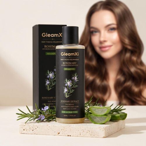 GleamXi Rosemary Shampoo for Scalp Cleansing, Botanical Moisturizing 1