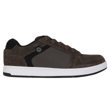 (13 UK, Brown) Fabric Mens Ollie Leather Flat Skate Shoes
