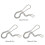 Replacement Chain Strap Metal link Clasp Purse Chain Bag Silver 6 centimeters 1.2 me 3