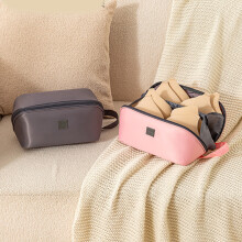 Versatile Pink Travel Packing Bag Organize Your Clothes Shoes and Cosmetics Gray