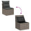 VidaXL vidaXL Garten-Sofa-Set 8 stk. Grau Poly Rattan 11
