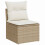 VidaXL vidaXL Gartensofa-set 7 stk. Beige Poly-Rattan 5