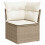 VidaXL vidaXL Gartensofa-set 7 stk. Beige Poly-Rattan 8