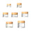 1PC Empty Sample Containers with Lids Cosmetic Jars Glass Container with Lids 30g 2
