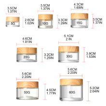 1PC Glass Cosmetic Containers with Lids for Cosmetic Lotion Cream Makeup Sample 20g