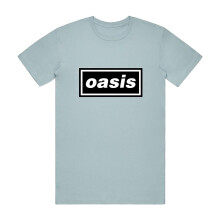 (L, Light Blue) Oasis Unisex Adult Decca T-Shirt
