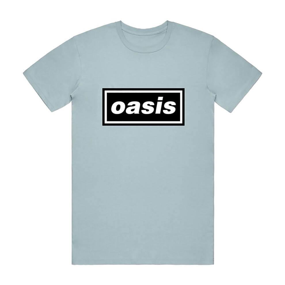 Oasis (L, Light Blue) Unisex Adult Decca T-Shirt