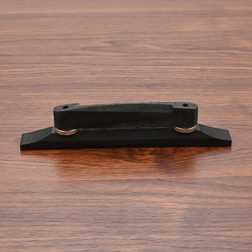 Wood Adjustable Bridge Guitar Bridge Ebony Hardware Accessory for Archtop Guitar 1