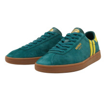 (7 UK, Green/Yellow) Patrick Mens Monaco Suede Cupsole Trainers