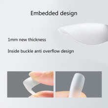 Artificial Nail Tips Full Cover Fake Nail Tips for Flat Small Nail Bed Extension Style 3