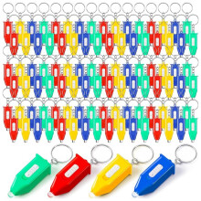 100 StüCk -SchlüSselanhäNger-Taschenlampe, LED-Taschenlampen-SchlüSselanhäNger für Notfall, Wandern, Camping, Party, Gastgeschenke,