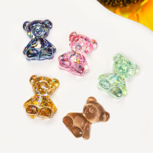 50Pcs Nail Color Display Card Unique Bear Shaped Nail Polish Display Teddy Bear Head Colo