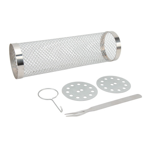 Edelstahl Camping Grillkorb 29,5cm Rollkorb