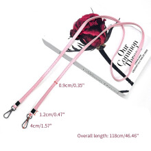 118cm Shoulder Crossbody Bag Purse Strap Handcraft Bags DIY Accessories Pink