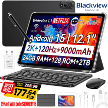 Blackview MEGA 2 Tablet with Keyboard 12'' 24GB + 128GB 2K FHD Display Android