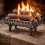 Cast Iron Fire Grate Fireside Log Basket Fireplace Holder 1