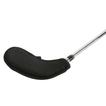 10Pcs Mesh Fabric Golf Head Covers Golf Club Head Golf Wedges Covers with Number Black