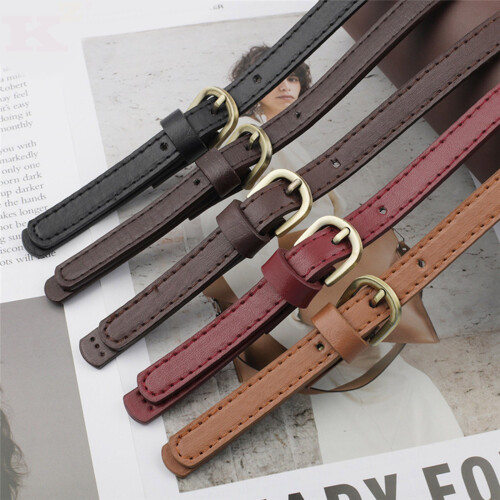 Adjustable PU Messenger Bag Strap Universal Bag Strap Perfect for Everyday Use Red Wine