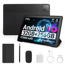 2026 Newest 11 inch Tablet Android 16 Tablet 32GB RAM+256GB ROM Five-Core WiFi