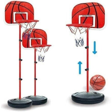 Adjustable Basketball Back Board Stand & Hoop Set For Children/ Kids