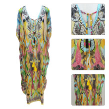 Women Kaftan Dress Beachwear Bikini Cover Up Comfort Nightdress Universal Size