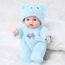 Waterproof Baby Dolls Life Like Toy Caucasian Girl Doll Toddlers Cuddle Toy 20cm Pink