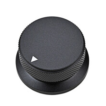 Aluminum Black Potentiometer Knob Volume Control Knob Electric Guitar Black white line