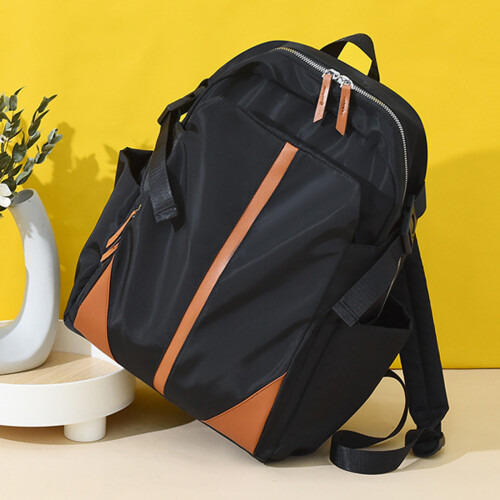 Versatile and Durable Rucksack Nylon Backpack for Work Travel and Shopping Needs Black