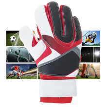 Strong Grip Goalie Soccer Gloves Finger Protections Non-Slip Protective Blue number 8