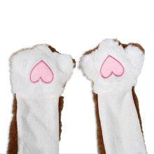 Plush Animal Hat Warm Beanie with Long Ear Flaps Cute Elk with Moving Ears Lantern models