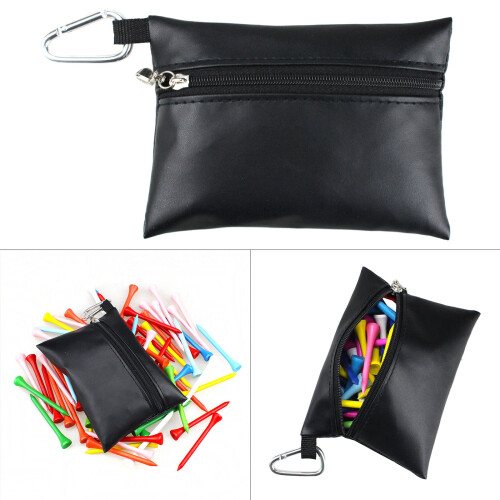 Leather Golf Ball Tee Pouch Storage Bag Golf Ball Tee Holder Pouch Container 1